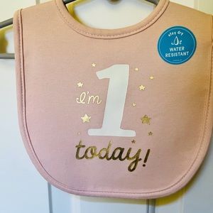 New Baby Carter’s 1st Birthday Bib